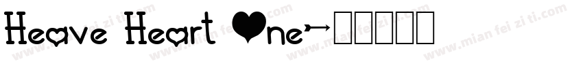 Heave Heart One字体转换